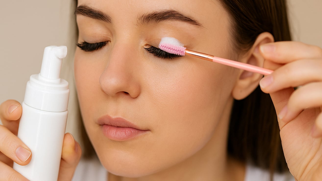 Proper cleaning and maintenance of eyelash extensions for better retention