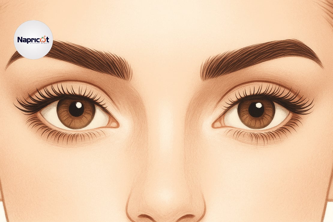 Average length of female eyelashes by age