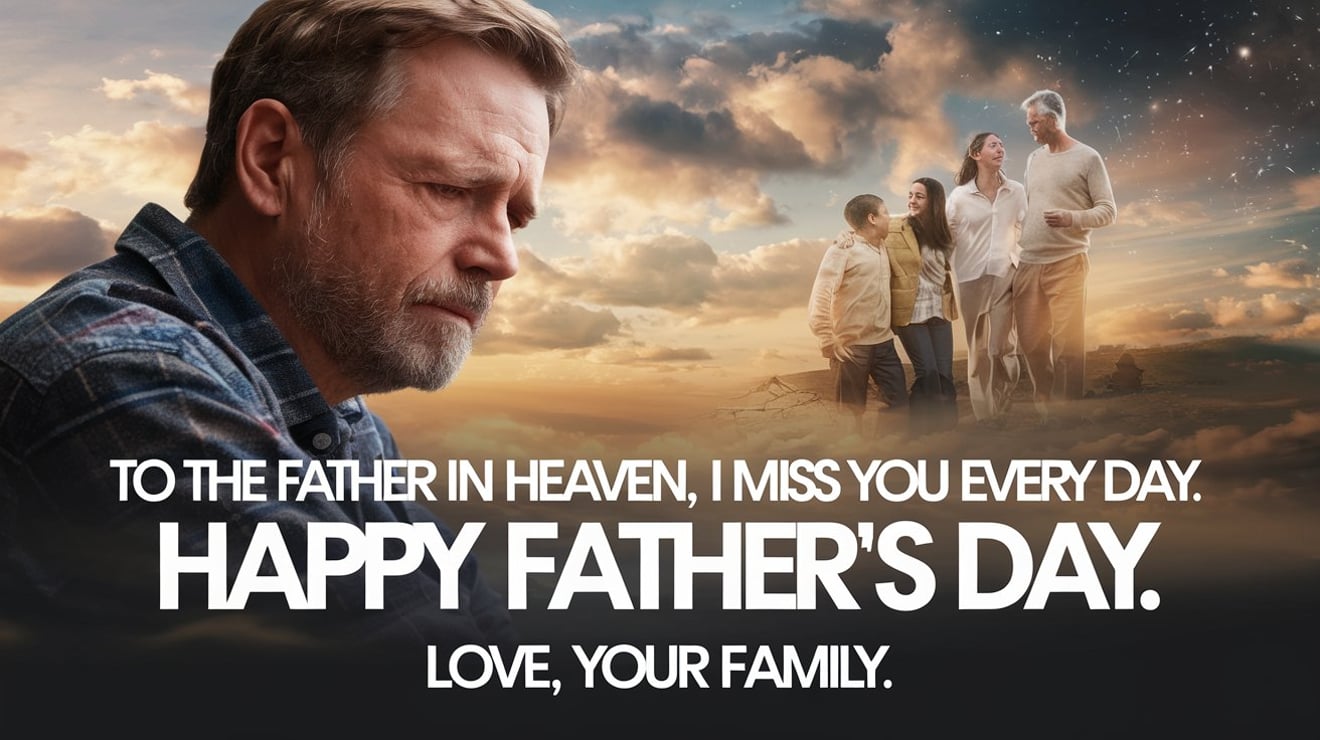 Emotional Father’s Day quote for a father in heaven