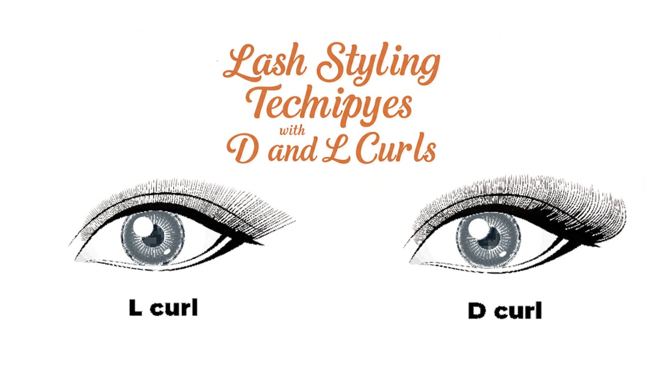 Lash Styling Techniques with D and L Curls
