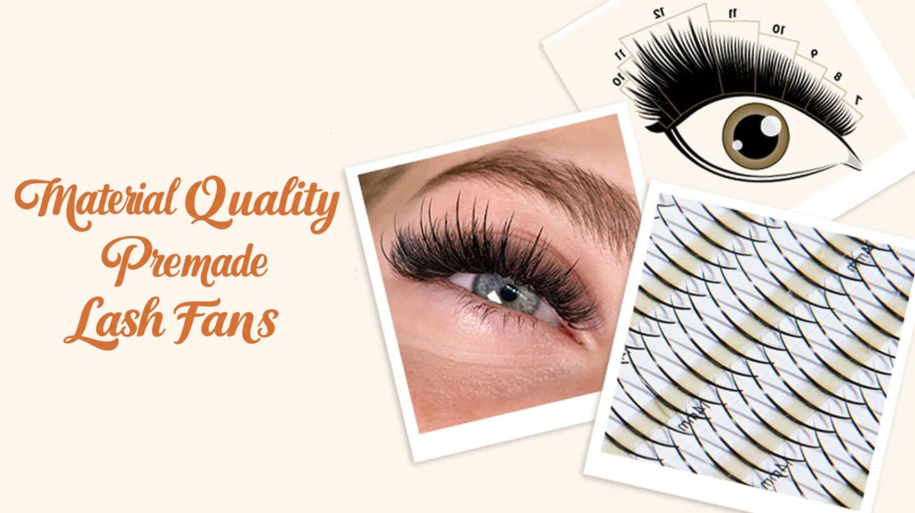 Material Quality premade lash fans