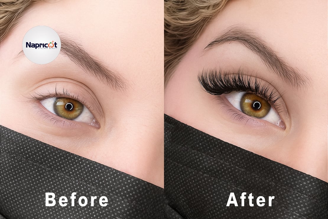 C Curl lashes gently open up round eyes, creating a harmonious and natural effect perfect for daily wear.