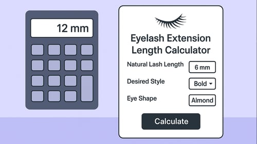 Eyelash Extension Length Calculator: Complete Guide & Chart