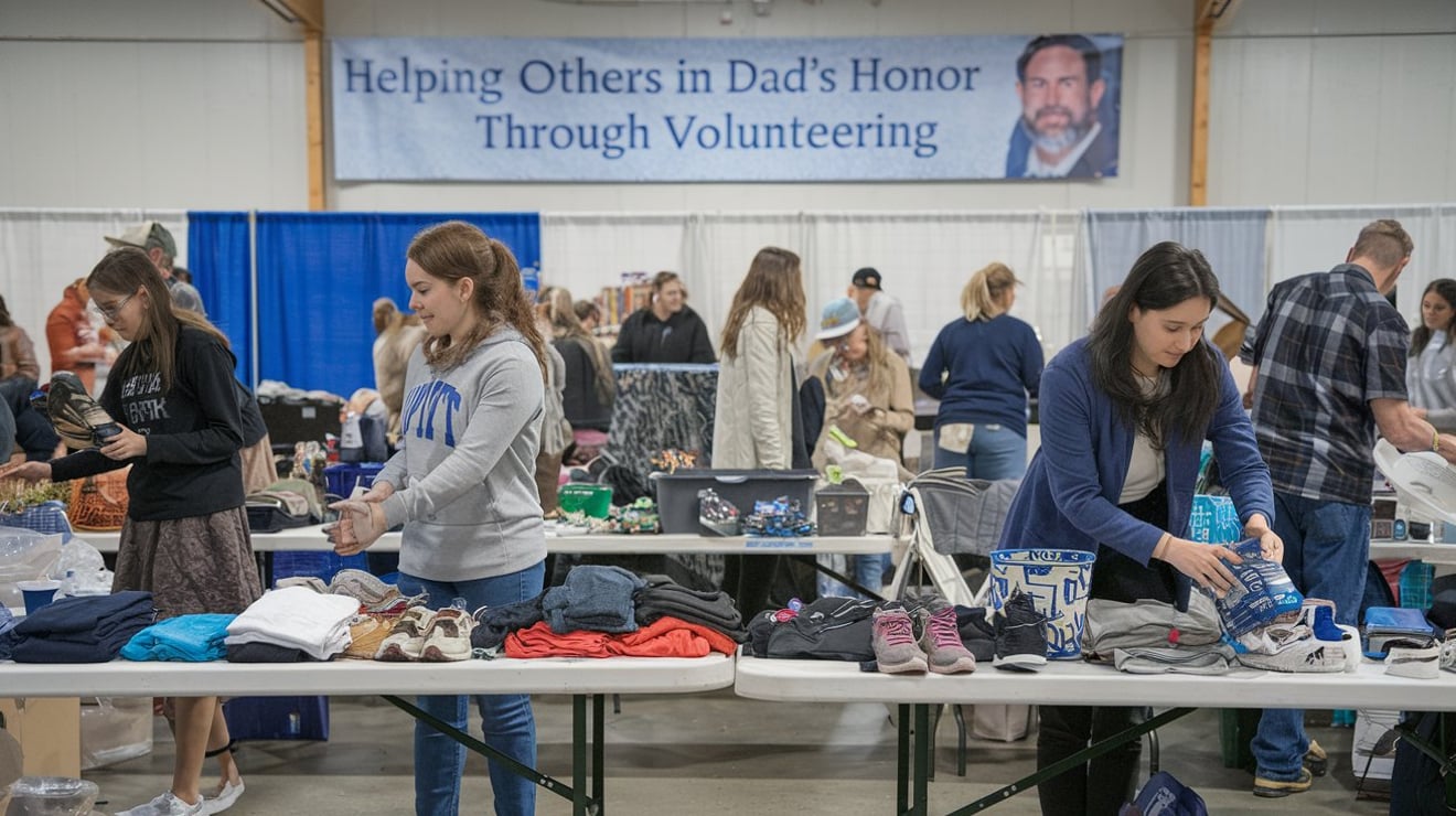 Helping others in Dad's honor through volunteering