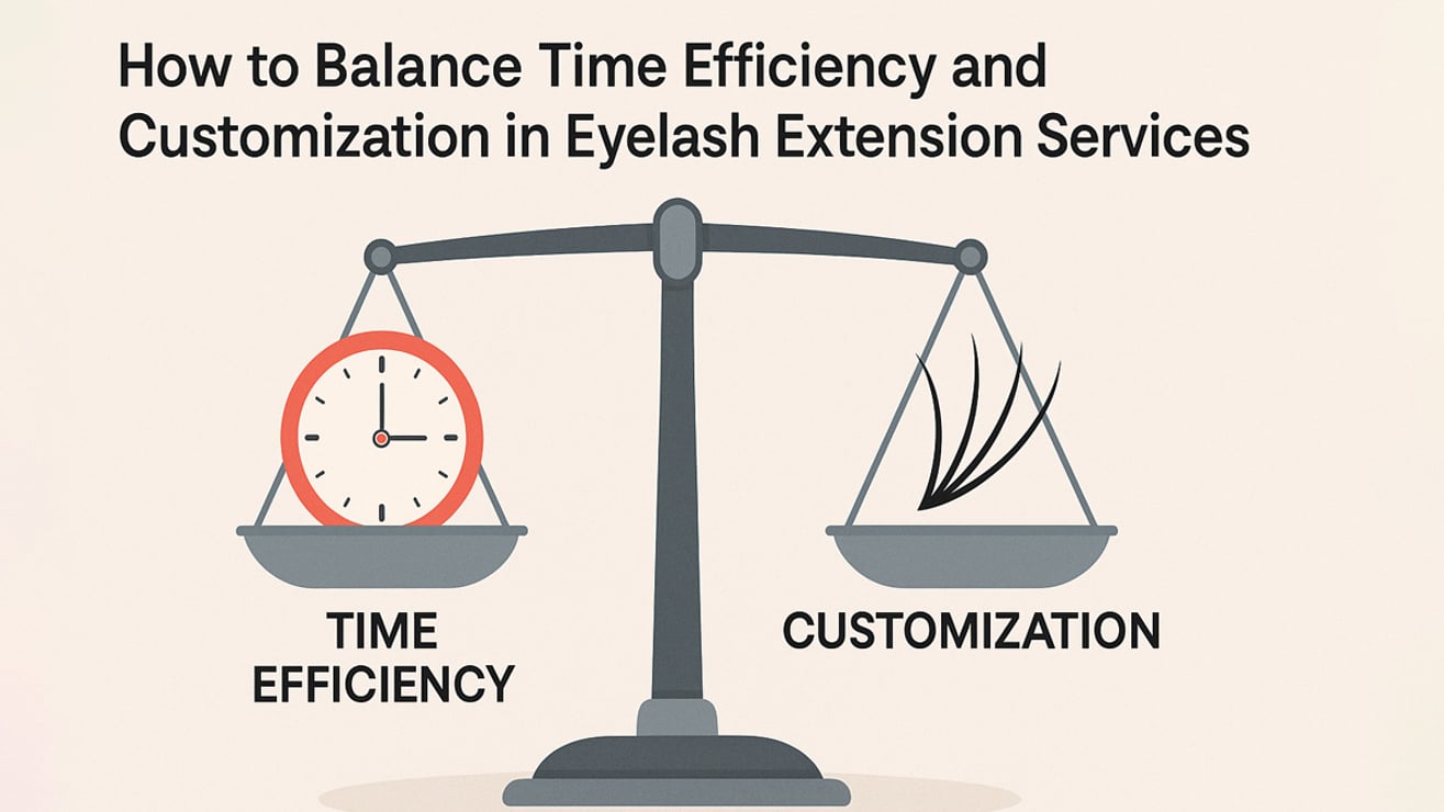 Balancing time efficiency and customization in eyelash extension services
