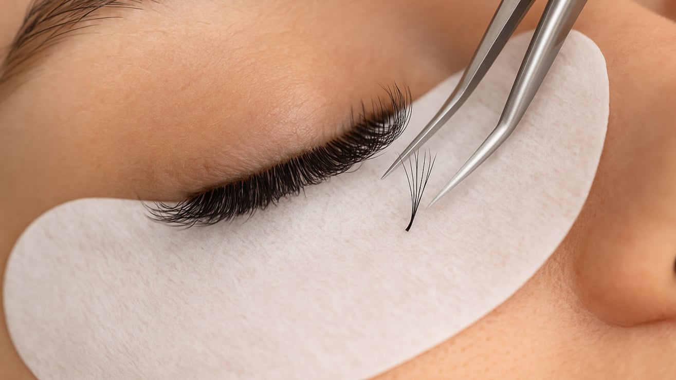 Safety of premade lash fans for natural lashes when applied properly