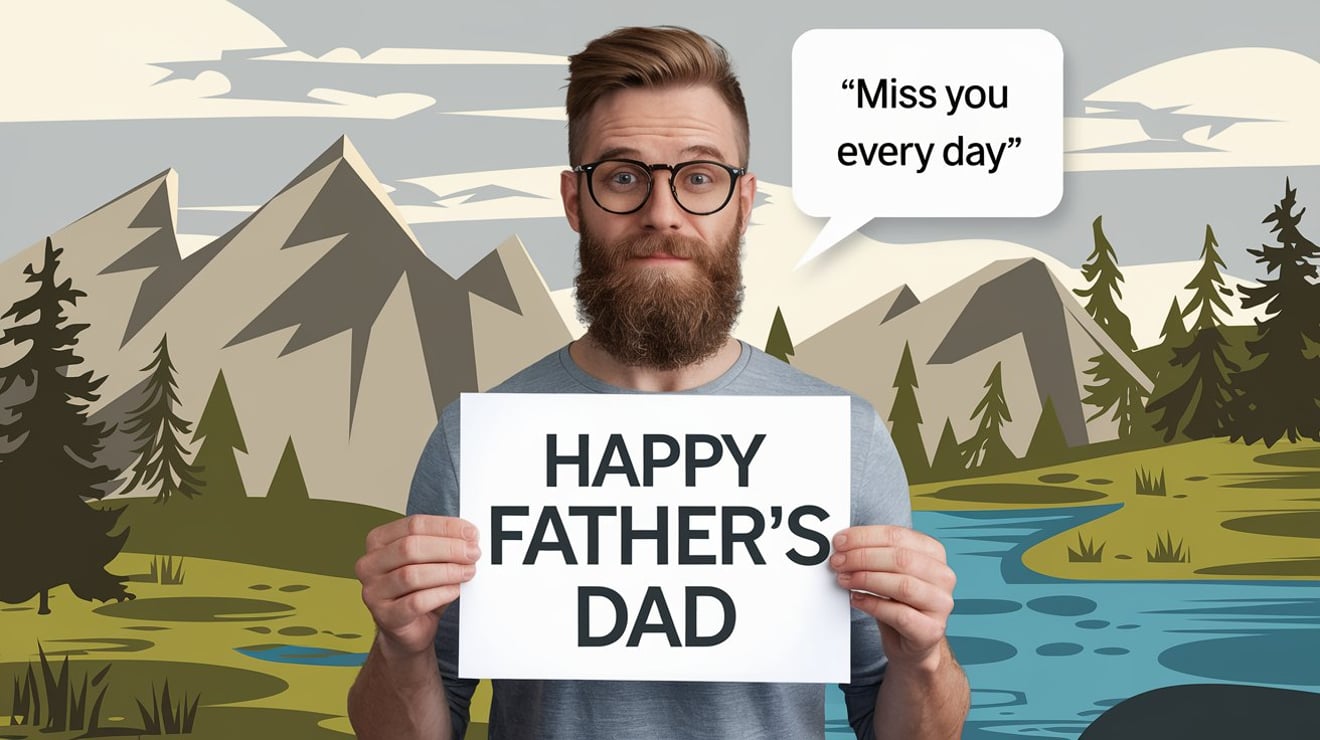 Daddy in Heaven on Father's Day