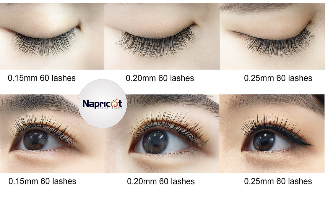 Types of Lash Extension Thickness